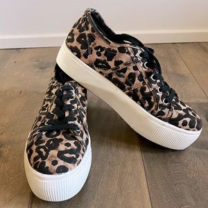 Steve Madden Emmi Leopard Print Platform Sneaker